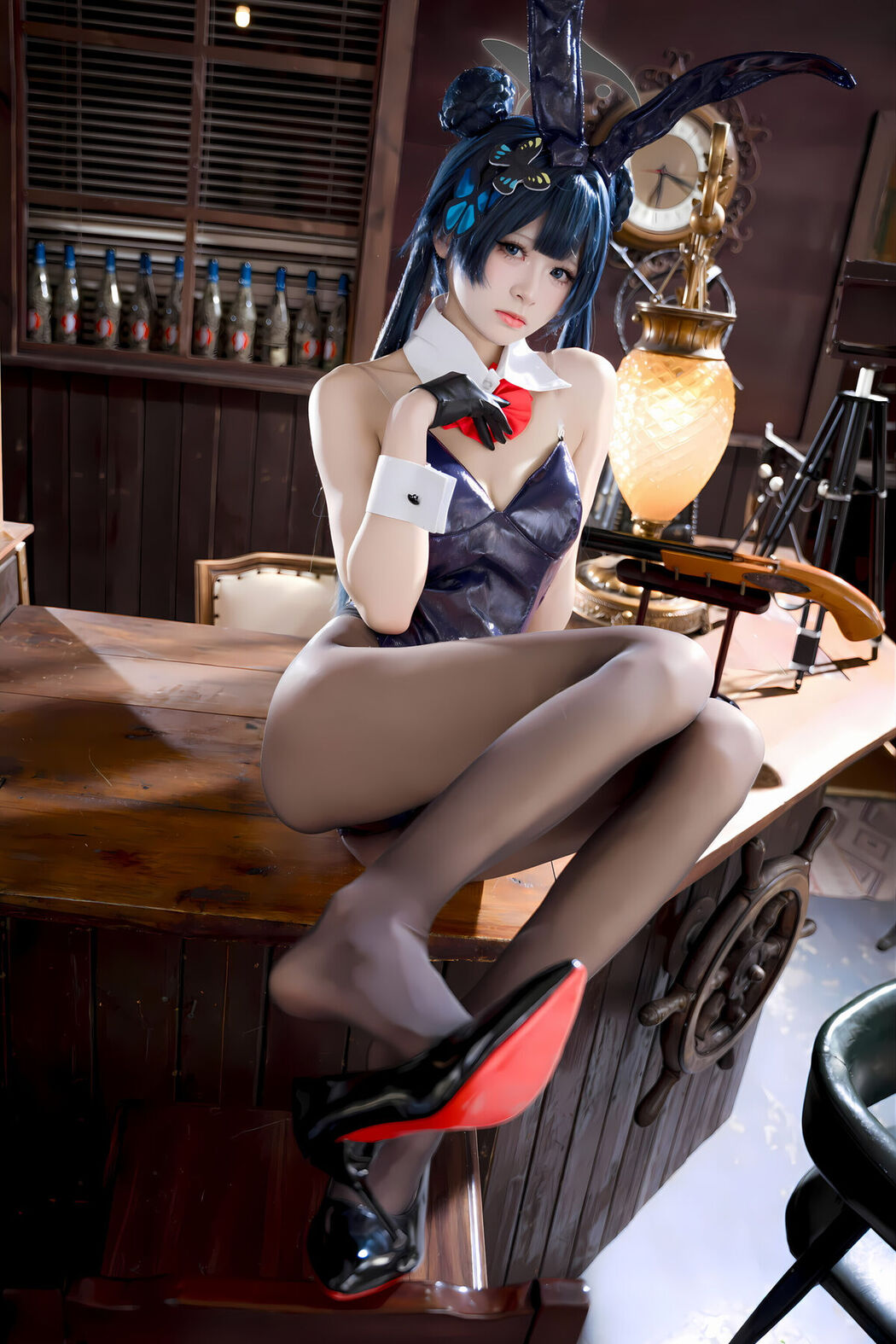Coser@九柒喵 – 蔚蓝档案 龙华妃咲 兔女郎 (60P)