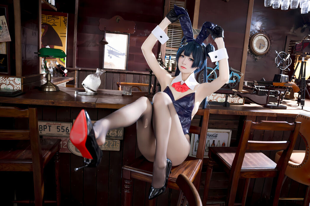 Coser@九柒喵 – 蔚蓝档案 龙华妃咲 兔女郎 (60P)