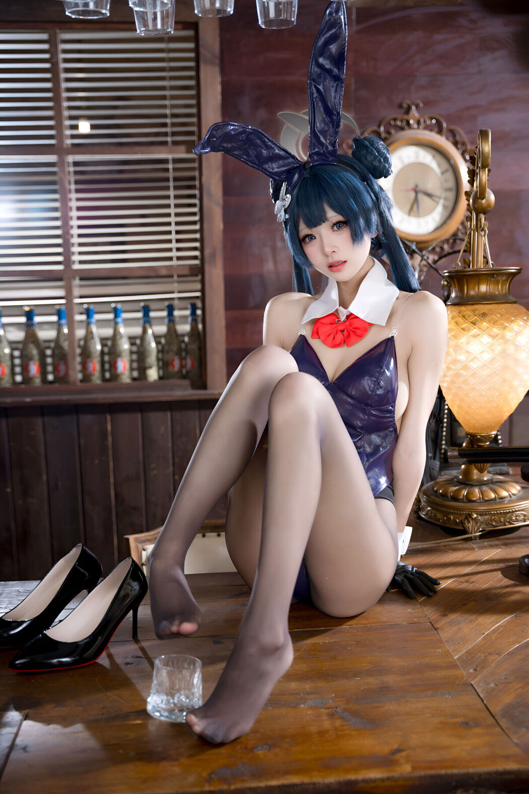 Coser@九柒喵 – 蔚蓝档案 龙华妃咲 兔女郎 (60P)