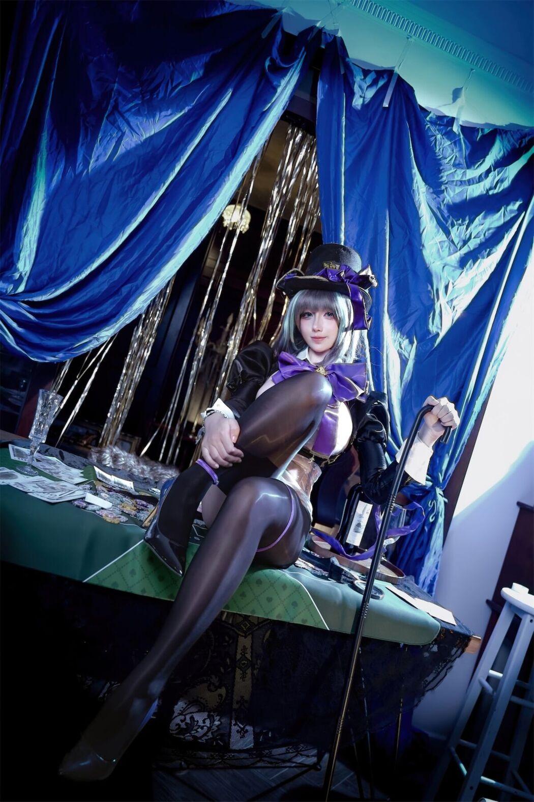 Coser@九曲jean – 柴郡绚烂夜梦 (40P)