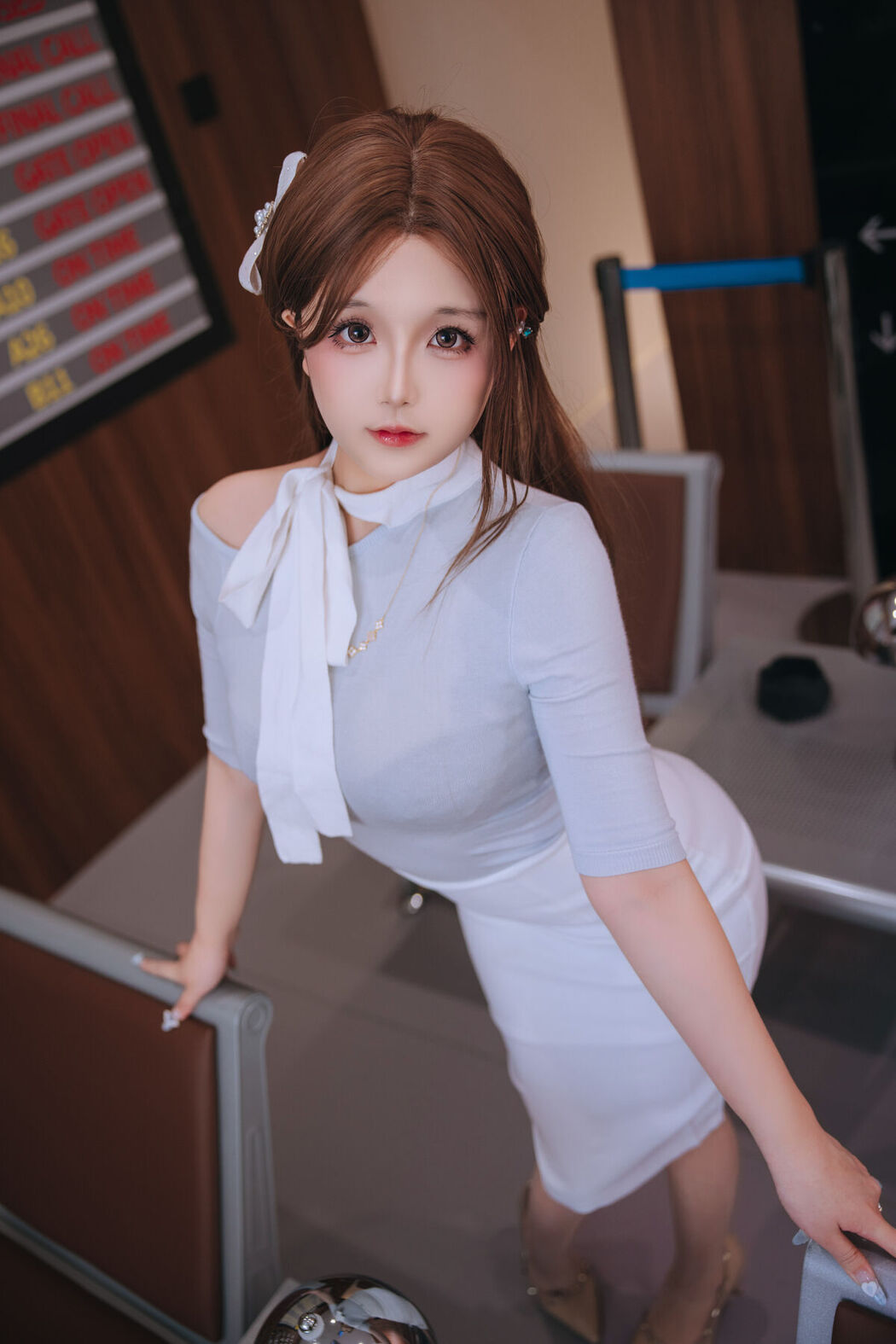 Coser@日奈娇 – 国际航班 Part02 (58P)