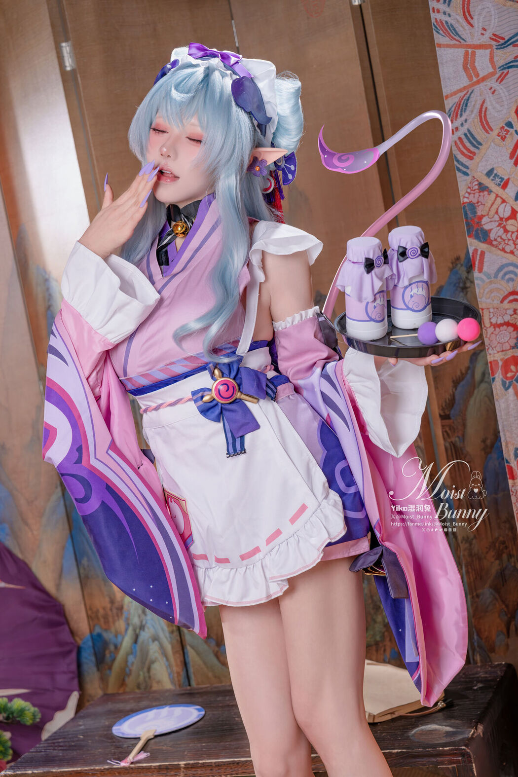 Coser@黏黏团子兔 – 05月作品 浮枕朝颜-梦见月瑞希 红昭愿 Part01 (67P – 5V)