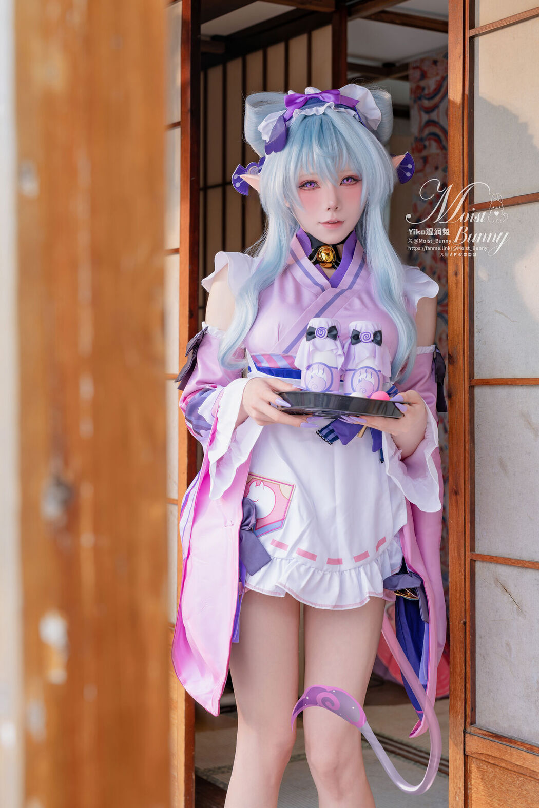 Coser@黏黏团子兔 – 05月作品 浮枕朝颜-梦见月瑞希 红昭愿 Part02 (67P)