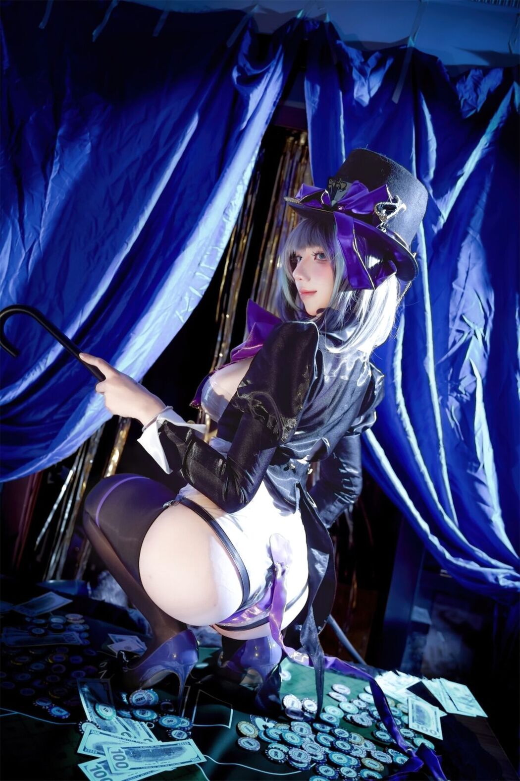 Coser@九曲jean – 柴郡绚烂夜梦 (40P)
