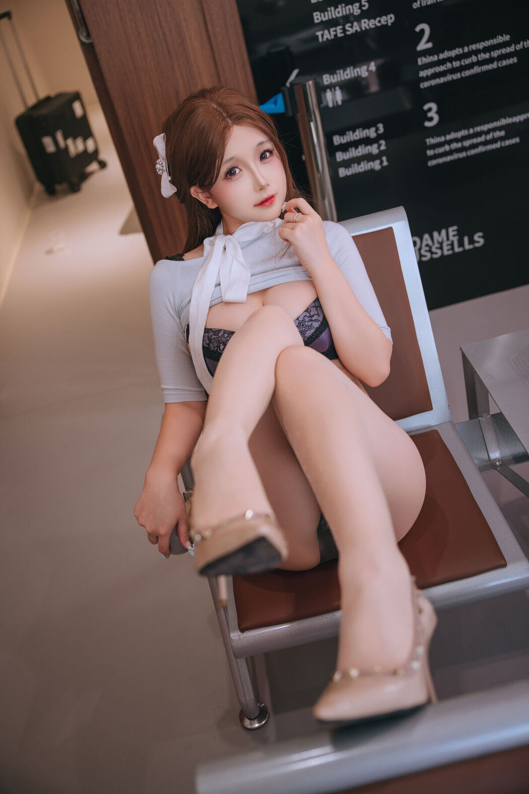 Coser@日奈娇 – 国际航班 Part03 (58P)