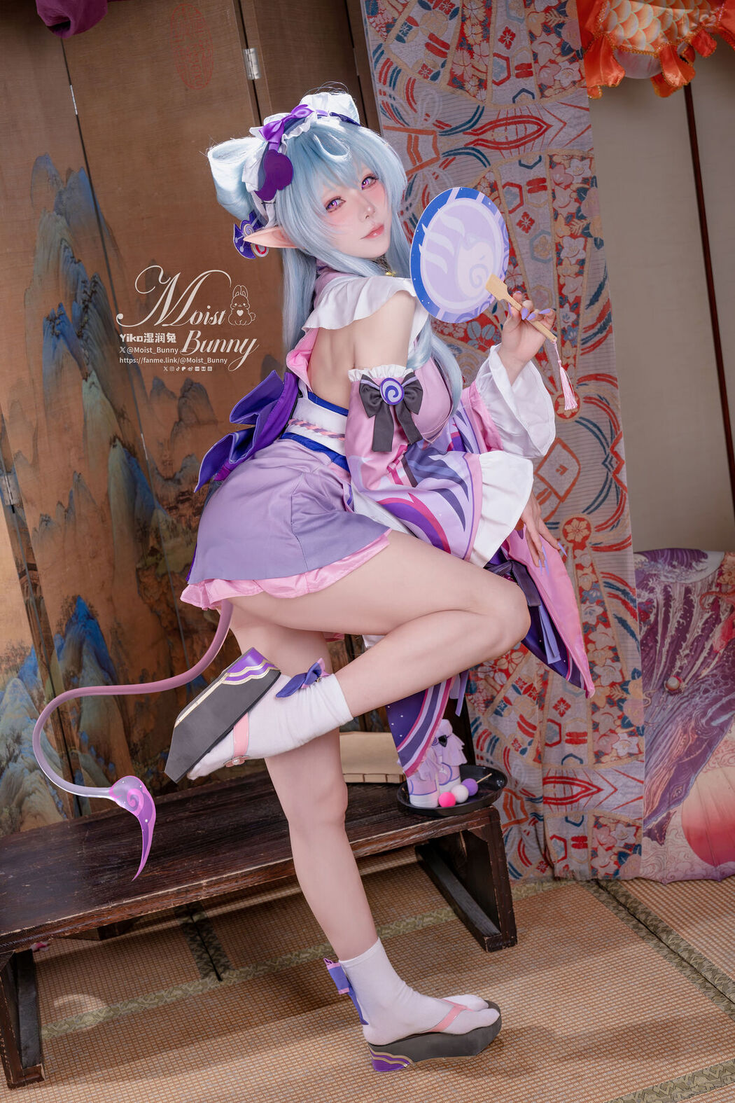 Coser@黏黏团子兔 – 05月作品 浮枕朝颜-梦见月瑞希 红昭愿 Part01 (67P – 5V)