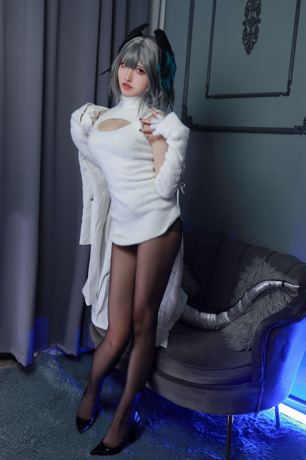 Coser@山崎雷纳 &#8211; 阿克奈兹霍尔海亚竖毛衣 Part01 (46P)