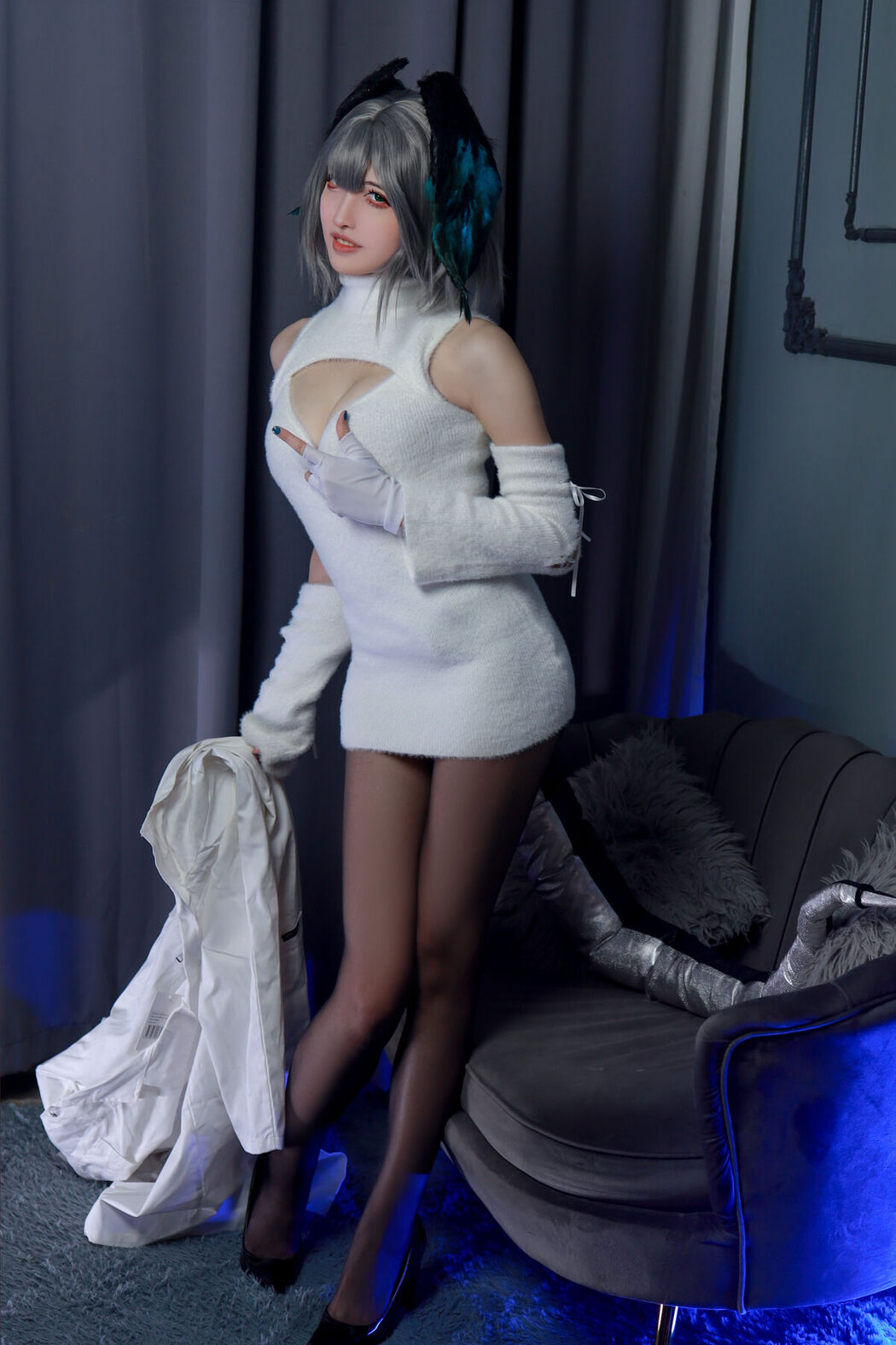 Coser@山崎雷纳 &#8211; 阿克奈兹霍尔海亚竖毛衣 Part01 (46P)