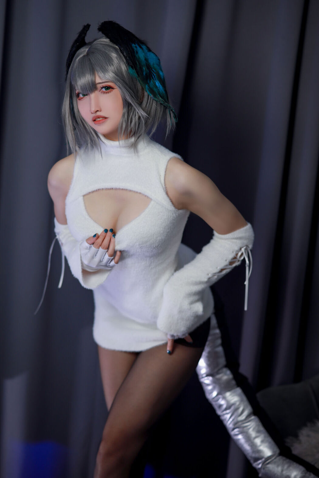 Coser@山崎雷纳 &#8211; 阿克奈兹霍尔海亚竖毛衣 Part01 (46P)