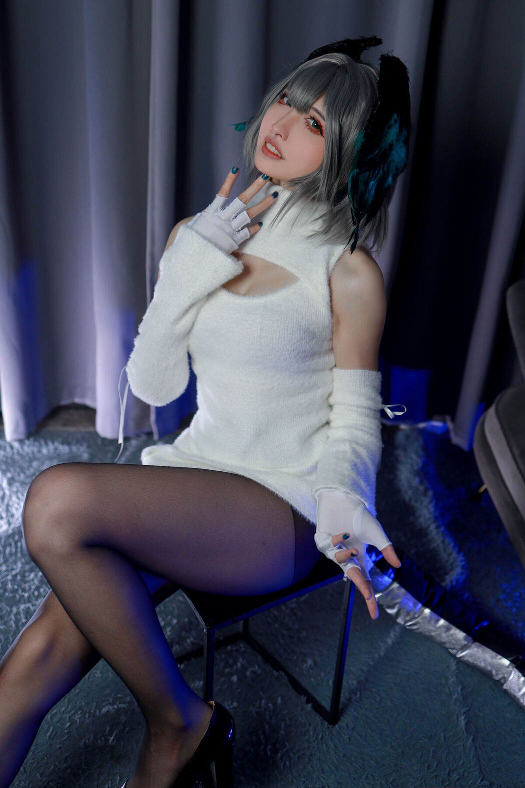 Coser@山崎雷纳 &#8211; 阿克奈兹霍尔海亚竖毛衣 Part01 (46P)