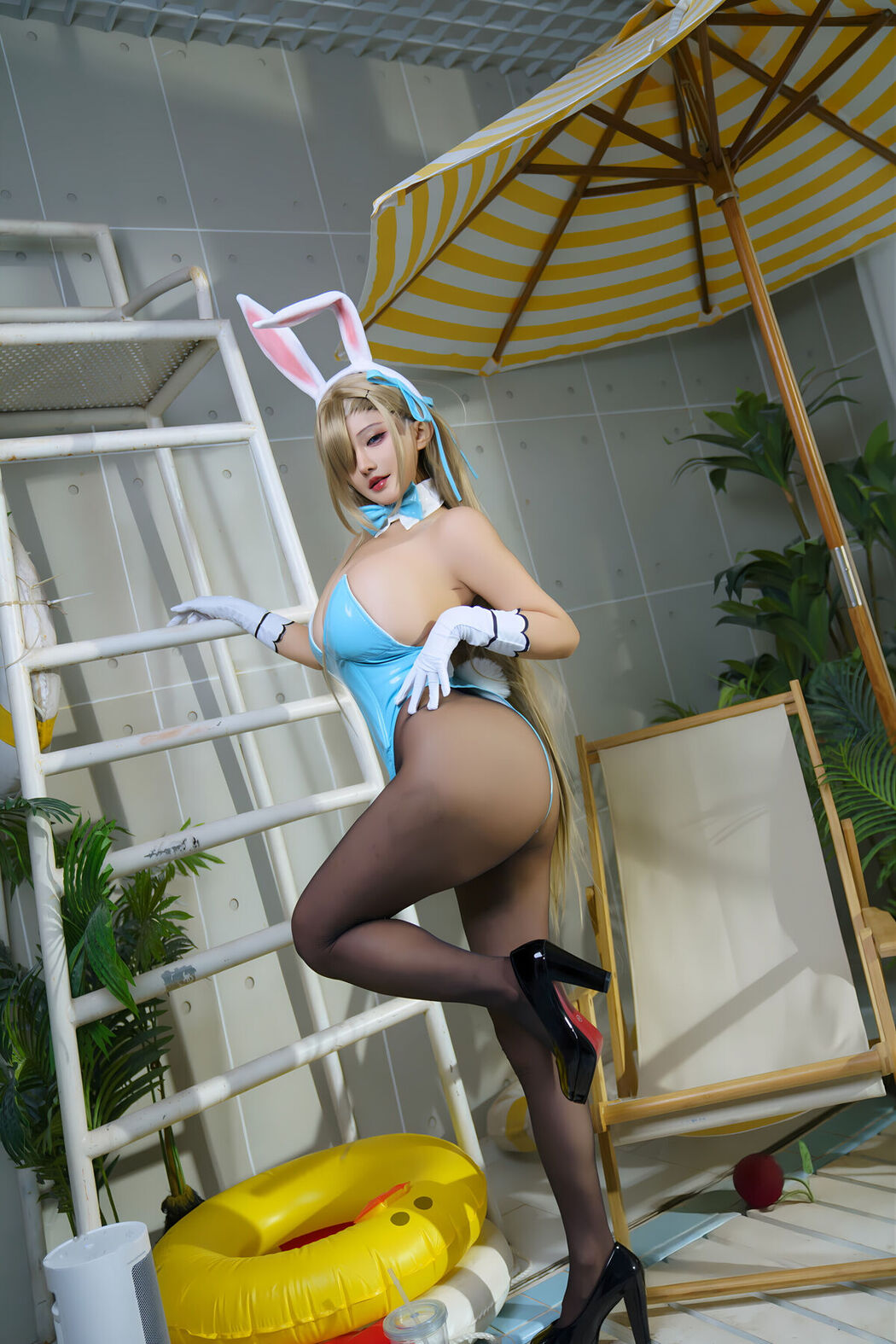 Coser@虎牙古阿扎 &#8211; 明日奈兔女郎 (55P)