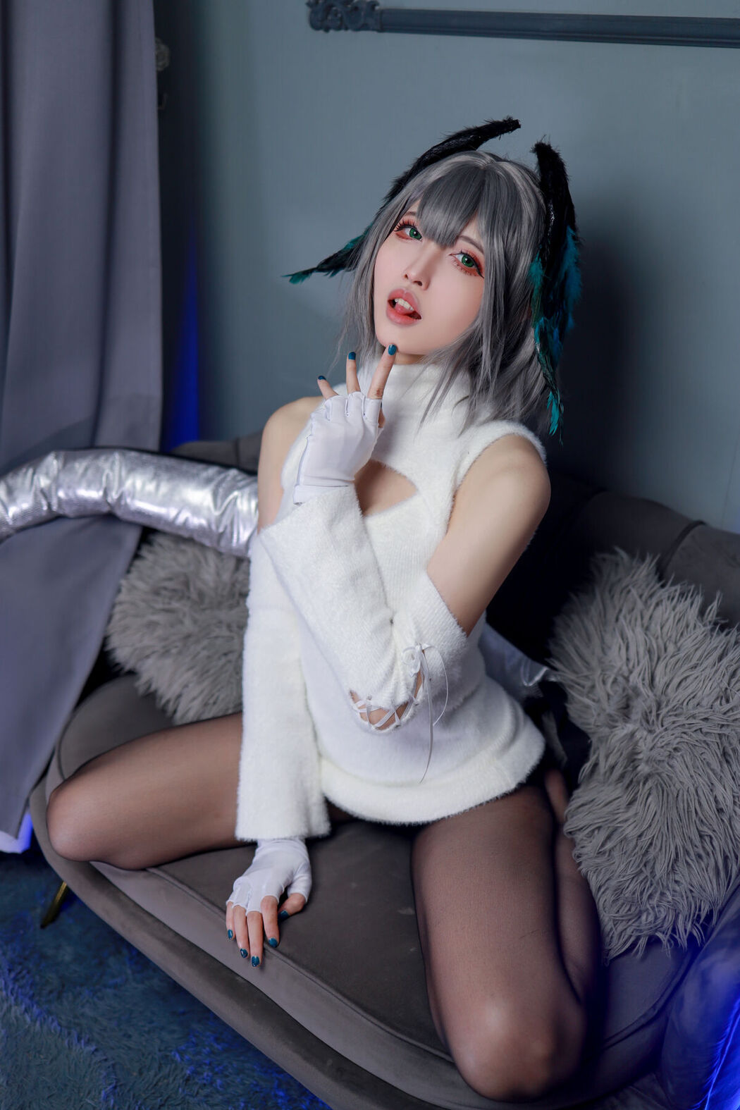 Coser@山崎雷纳 &#8211; 阿克奈兹霍尔海亚竖毛衣 Part01 (46P)