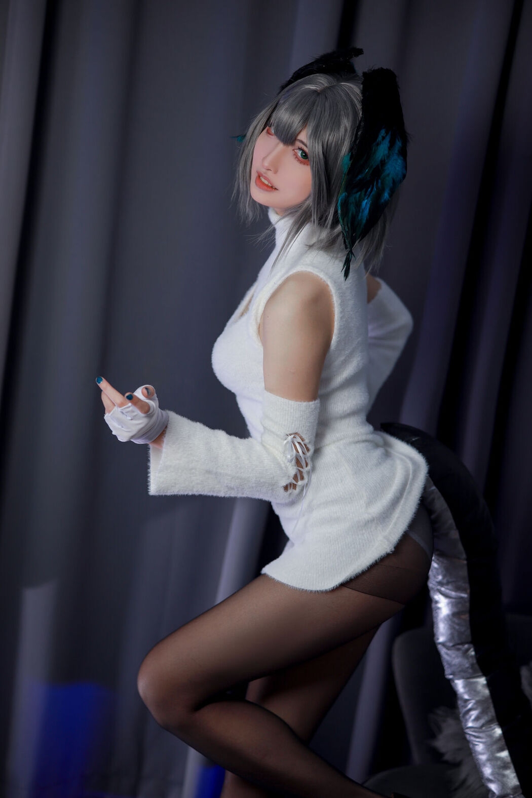 Coser@山崎雷纳 &#8211; 阿克奈兹霍尔海亚竖毛衣 Part01 (46P)