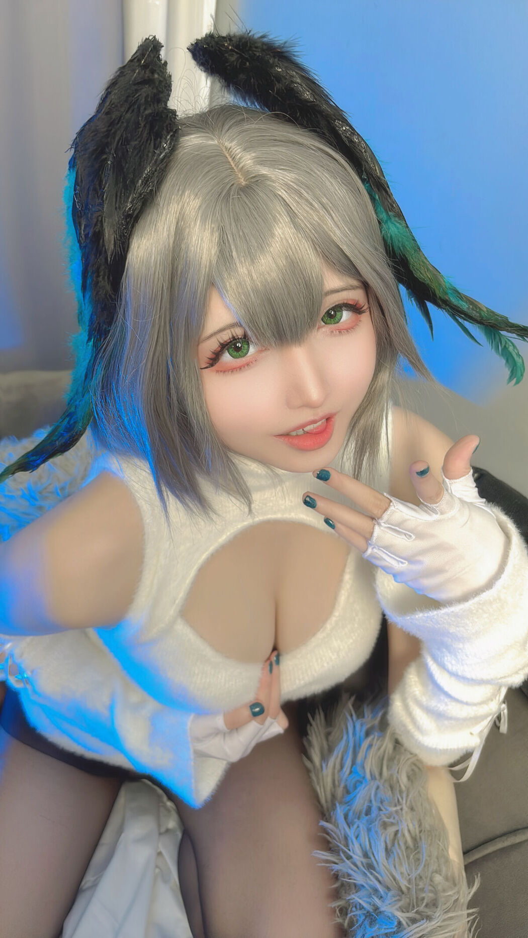 Coser@山崎雷纳 &#8211; 阿克奈兹霍尔海亚竖毛衣 Part01 (46P)