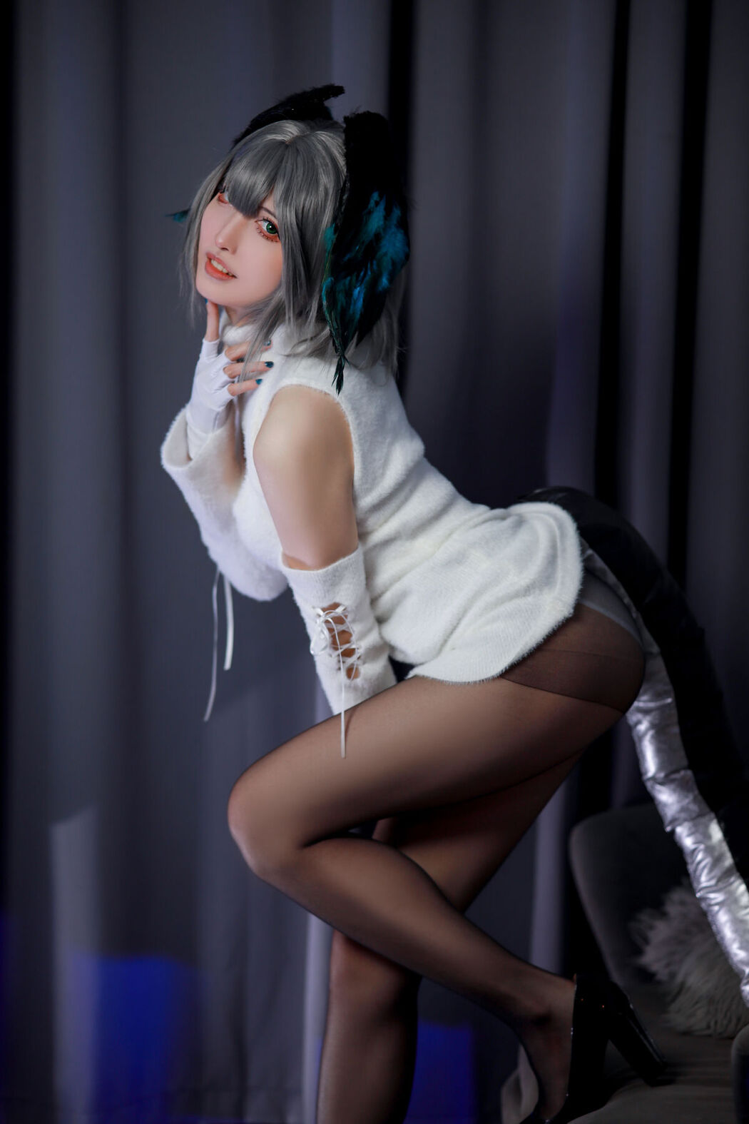 Coser@山崎雷纳 &#8211; 阿克奈兹霍尔海亚竖毛衣 Part01 (46P)