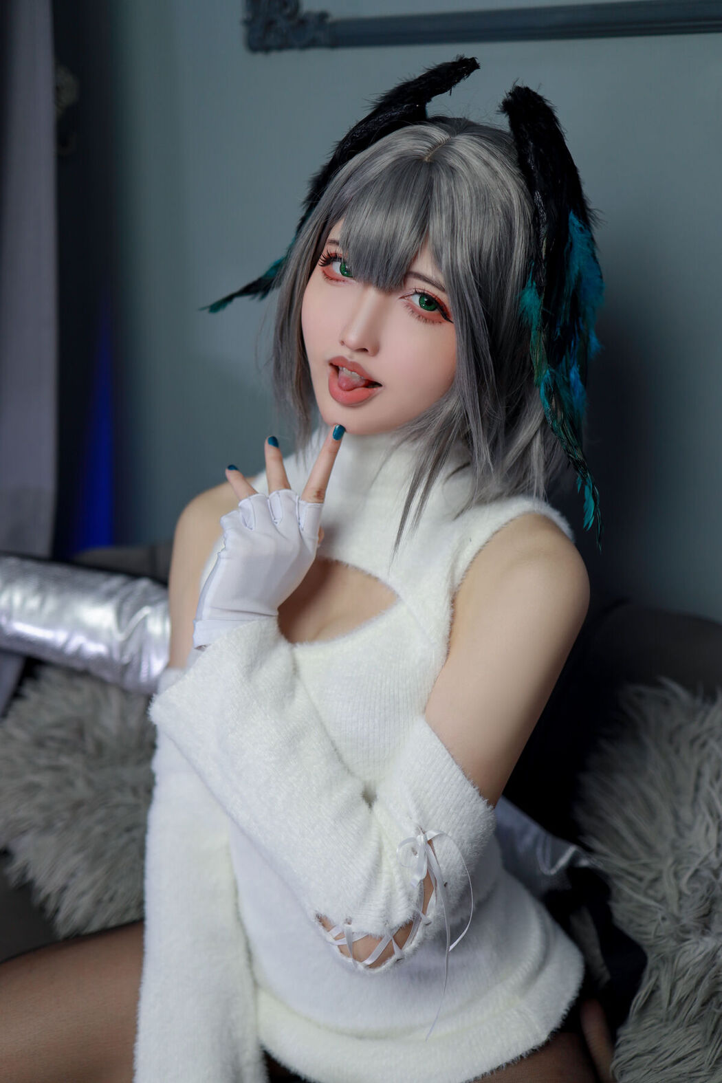 Coser@山崎雷纳 &#8211; 阿克奈兹霍尔海亚竖毛衣 Part01 (46P)