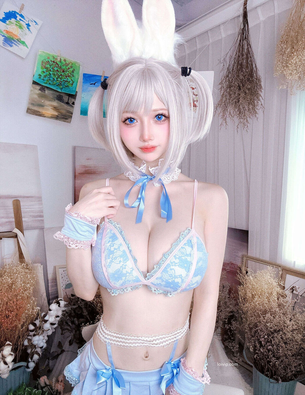 Coser@沖田凜花Rinka – 蓝色兔子 (71P – 2V)