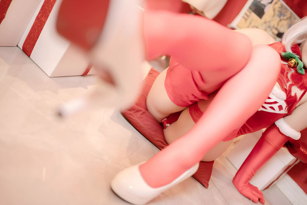 Coser@Bangni邦尼 – 圣诞尼尔 红裙御姐 Part02 (67P)