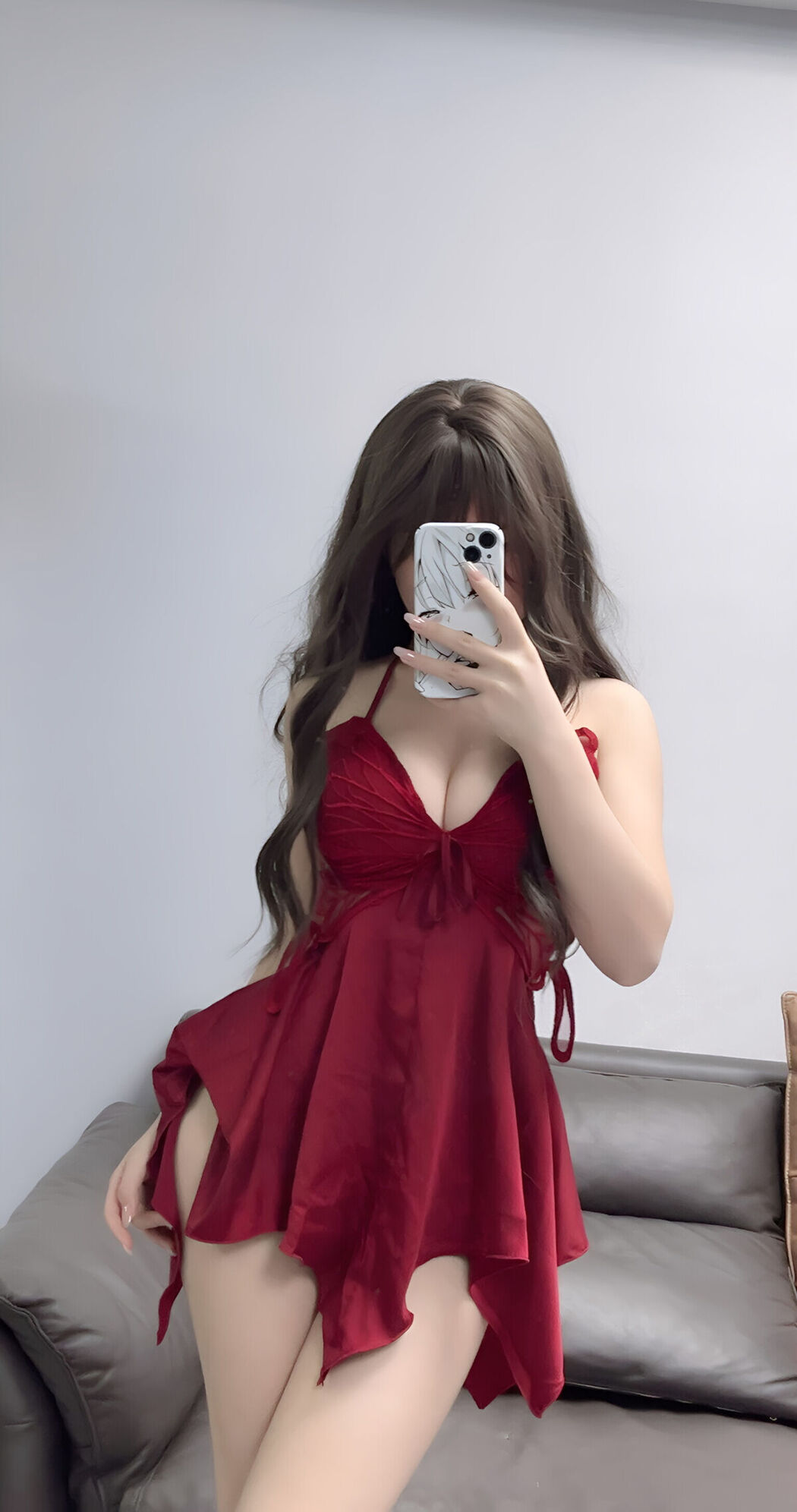 Coser@Bangni邦尼 – 圣诞尼尔 红裙御姐 Part02 (67P)