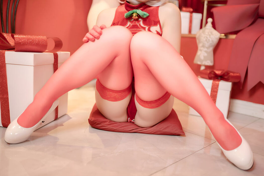 Coser@Bangni邦尼 – 圣诞尼尔 红裙御姐 Part02 (67P)