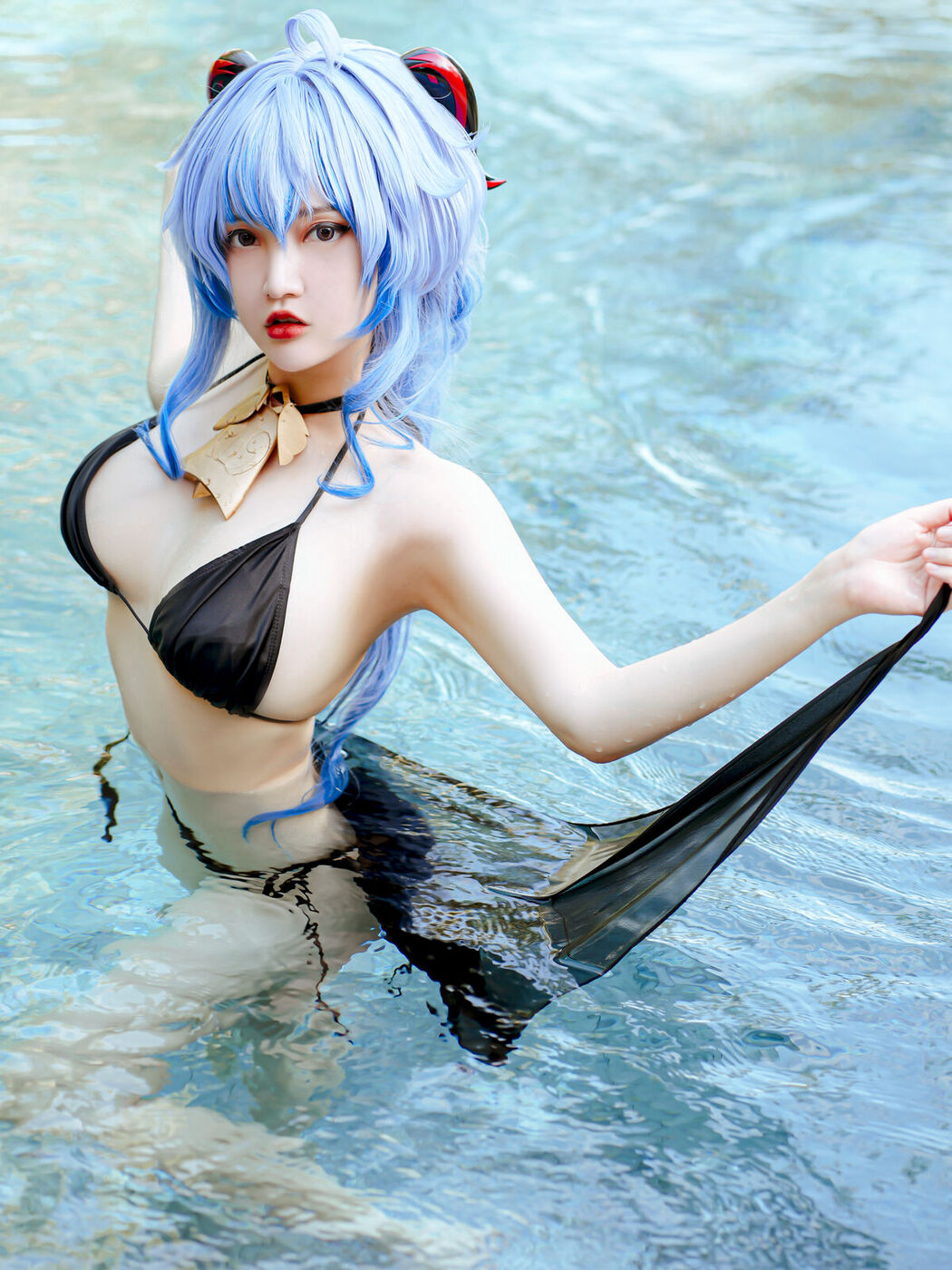 Coser@Potato Godzilla – Ganyu Bikini (16P)