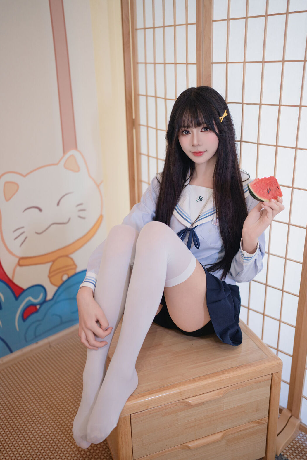 Coser@吃了个迟 – 夏日呓语 Part03 (55P)