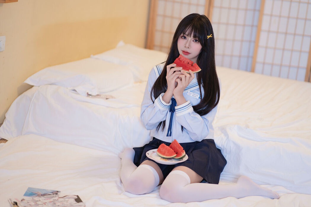 Coser@吃了个迟 – 夏日呓语 Part02 (55P)