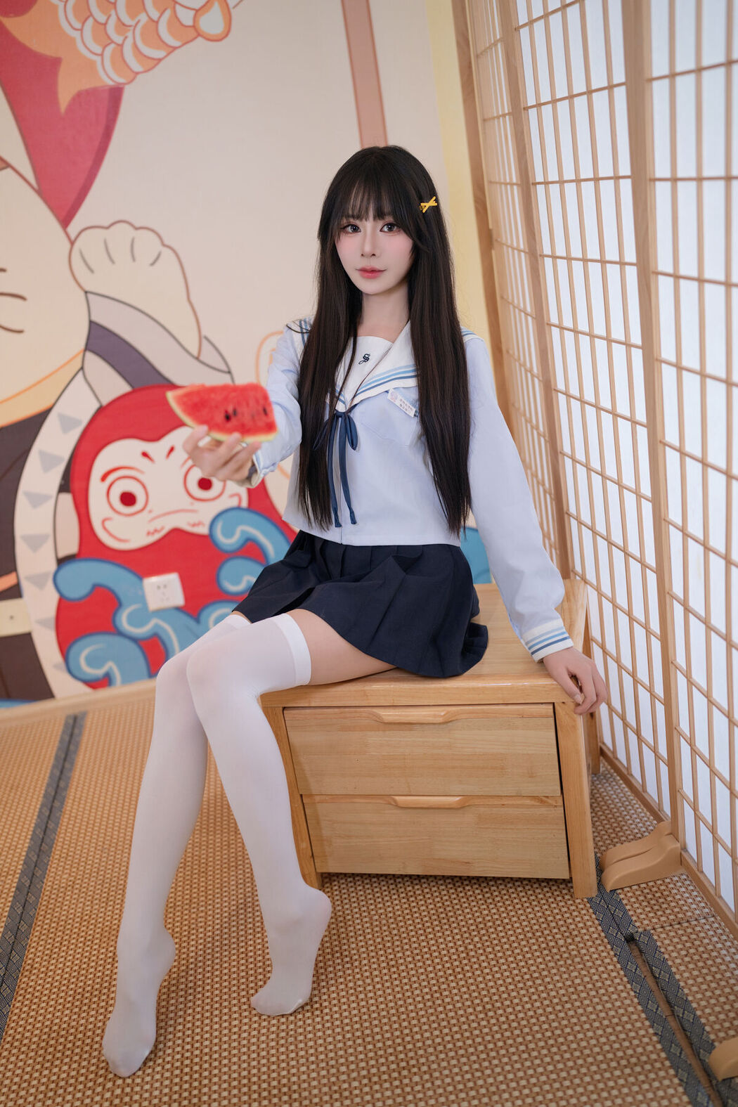 Coser@吃了个迟 – 夏日呓语 Part03 (55P)