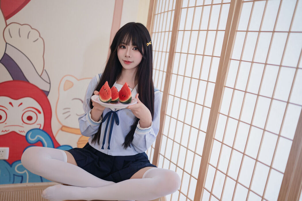 Coser@吃了个迟 – 夏日呓语 Part03 (55P)