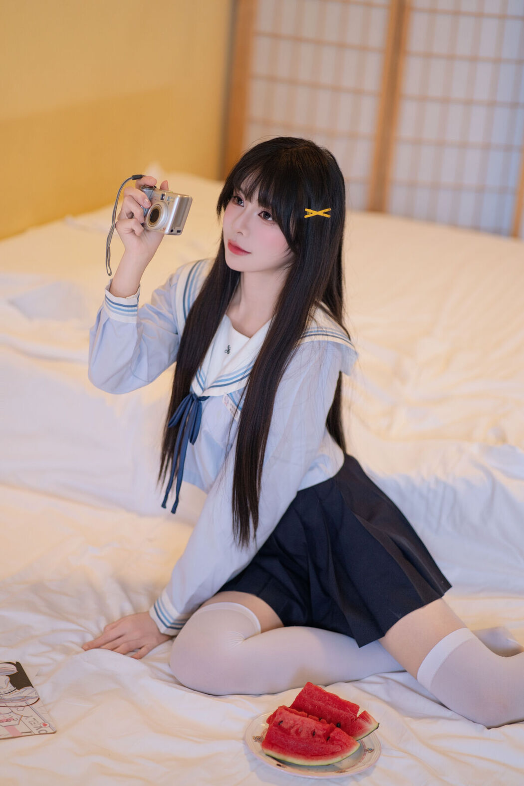 Coser@吃了个迟 – 夏日呓语 Part01 (55P)