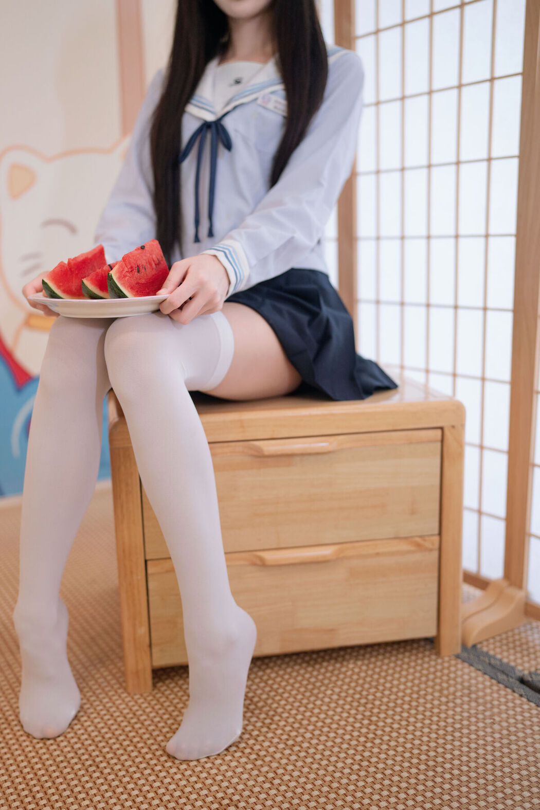 Coser@吃了个迟 – 夏日呓语 Part01 (55P)