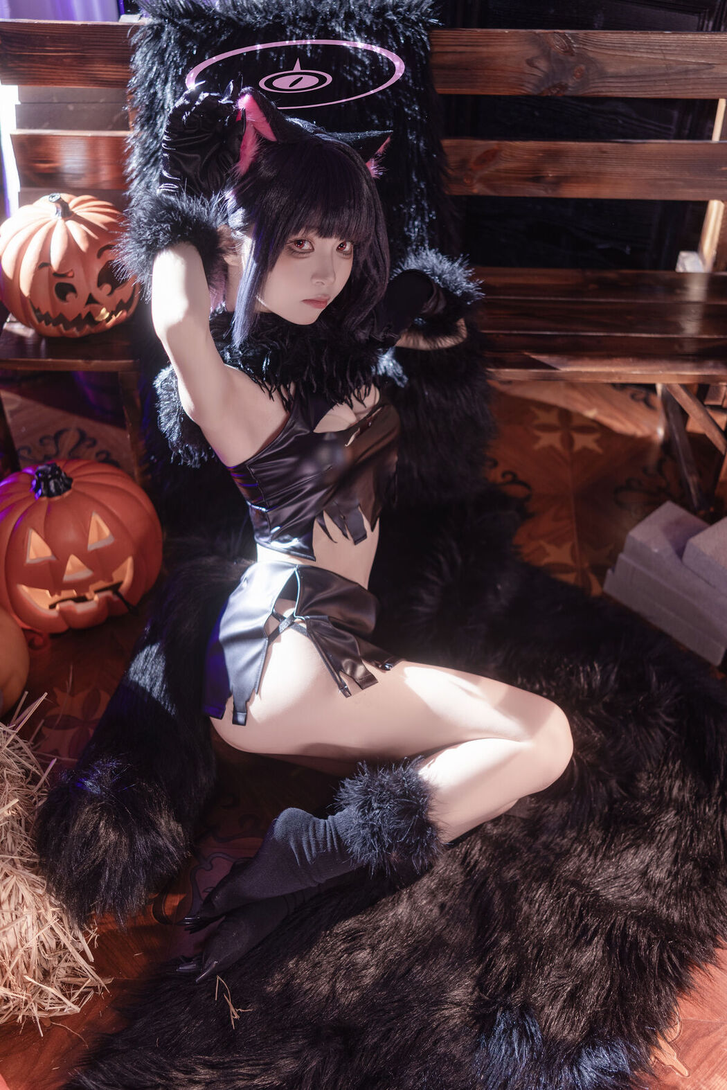 Coser@矢量鱼 – 和纱万圣节 (34P)