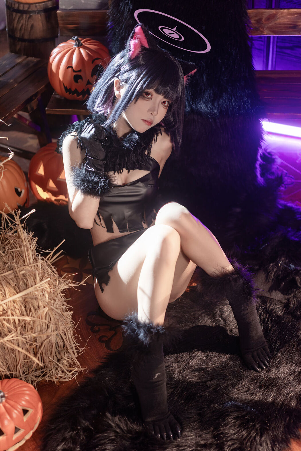 Coser@矢量鱼 – 和纱万圣节 (34P)