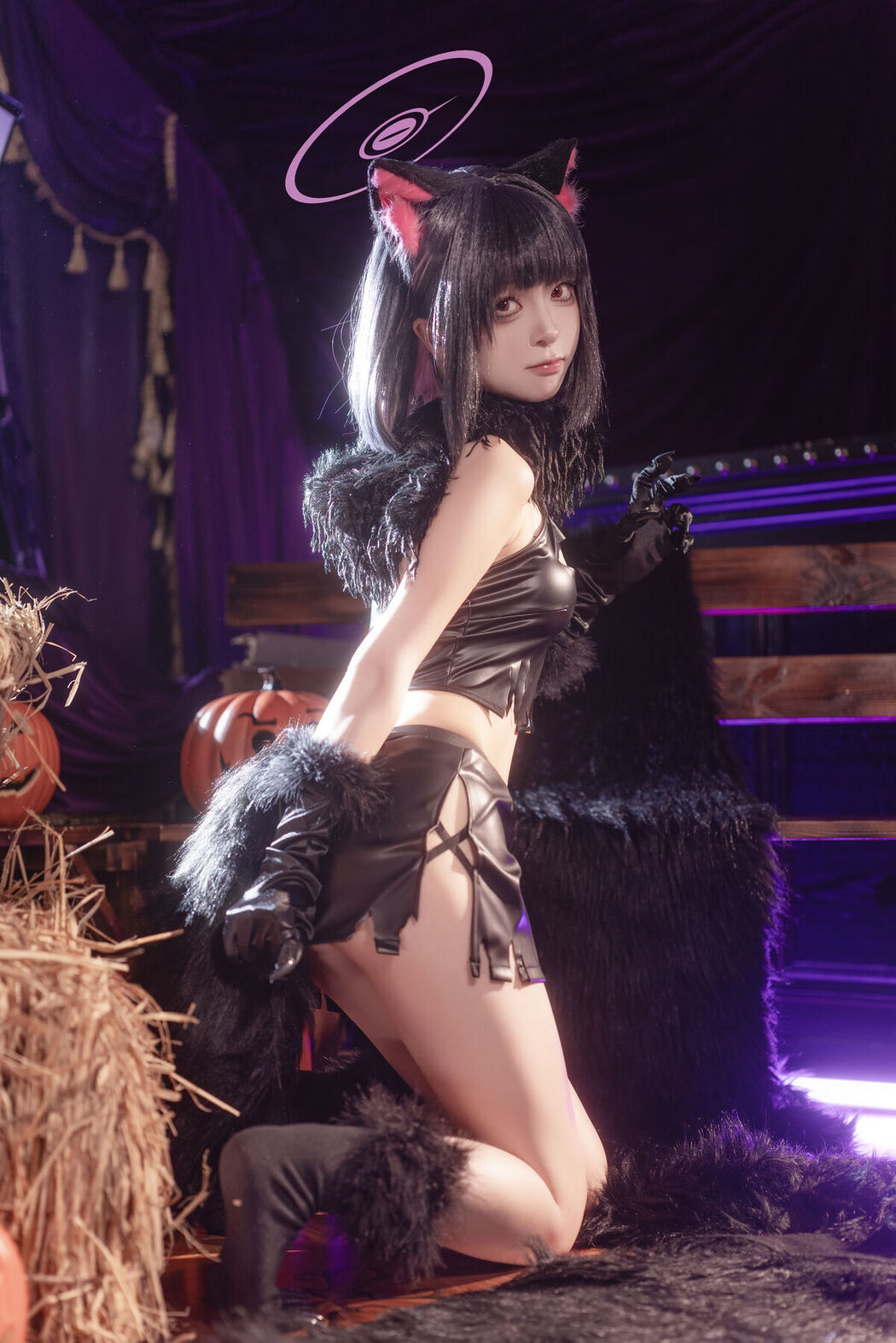 Coser@矢量鱼 – 和纱万圣节 (34P)