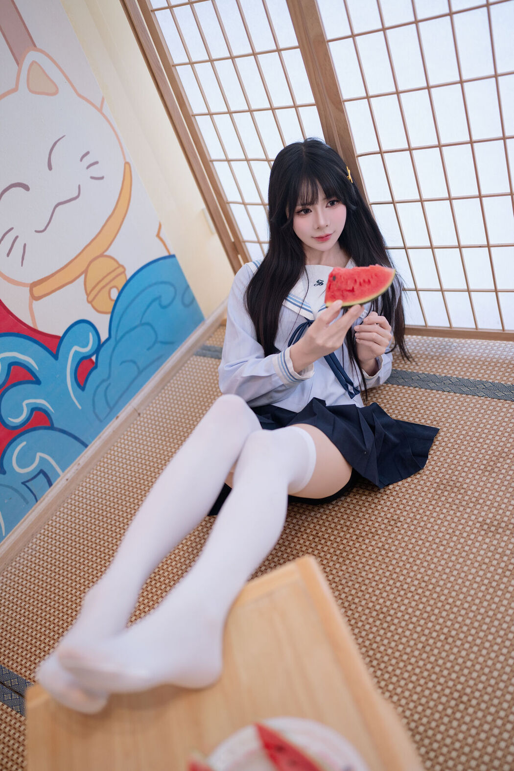 Coser@吃了个迟 – 夏日呓语 Part01 (55P)