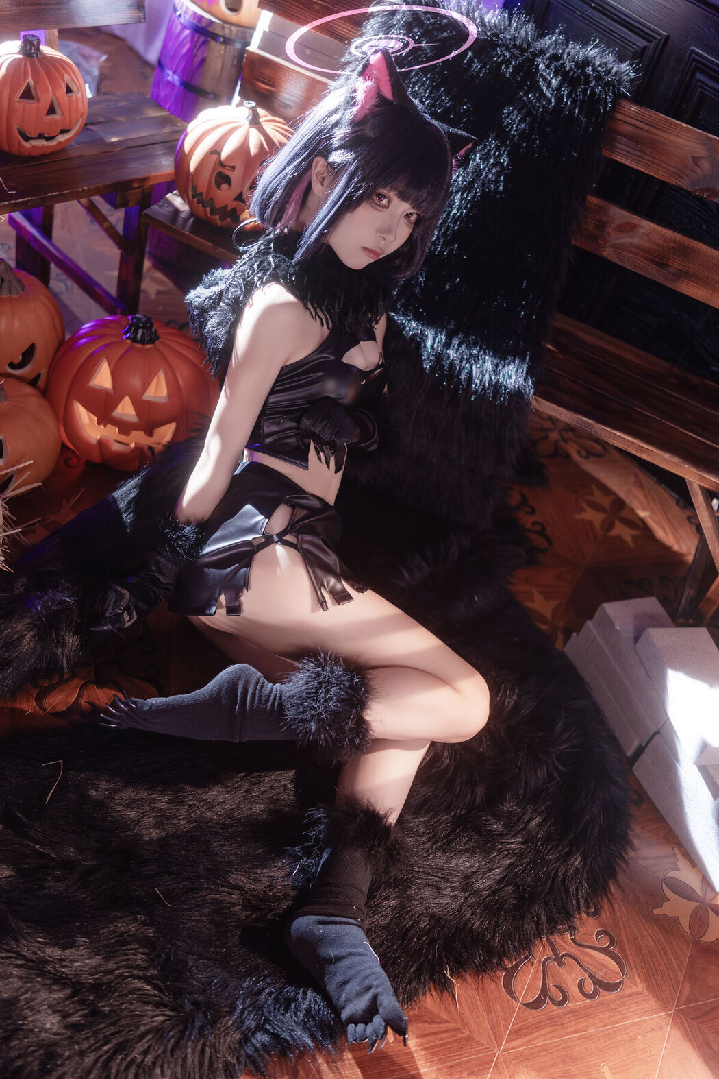 Coser@矢量鱼 – 和纱万圣节 (34P)