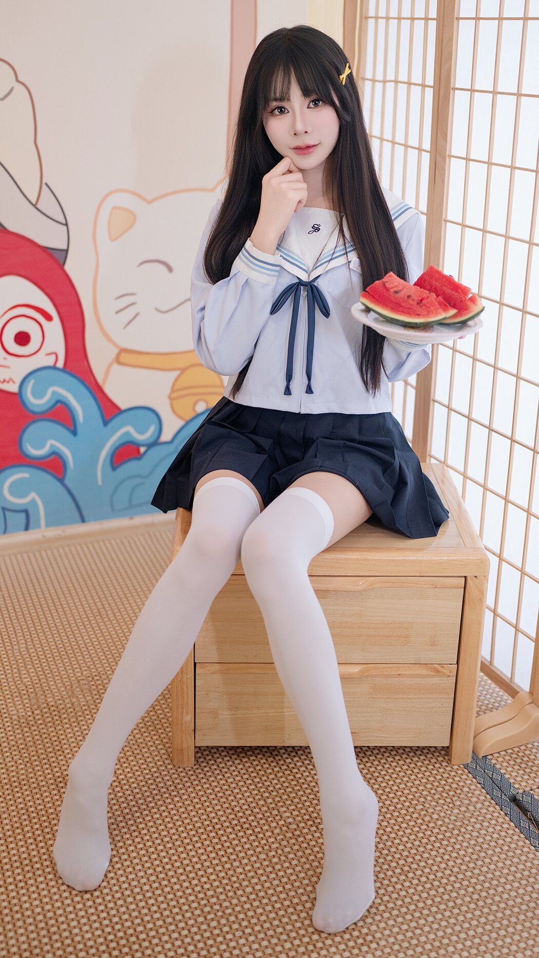 Coser@吃了个迟 – 夏日呓语 Part01 (55P) Cover Photo