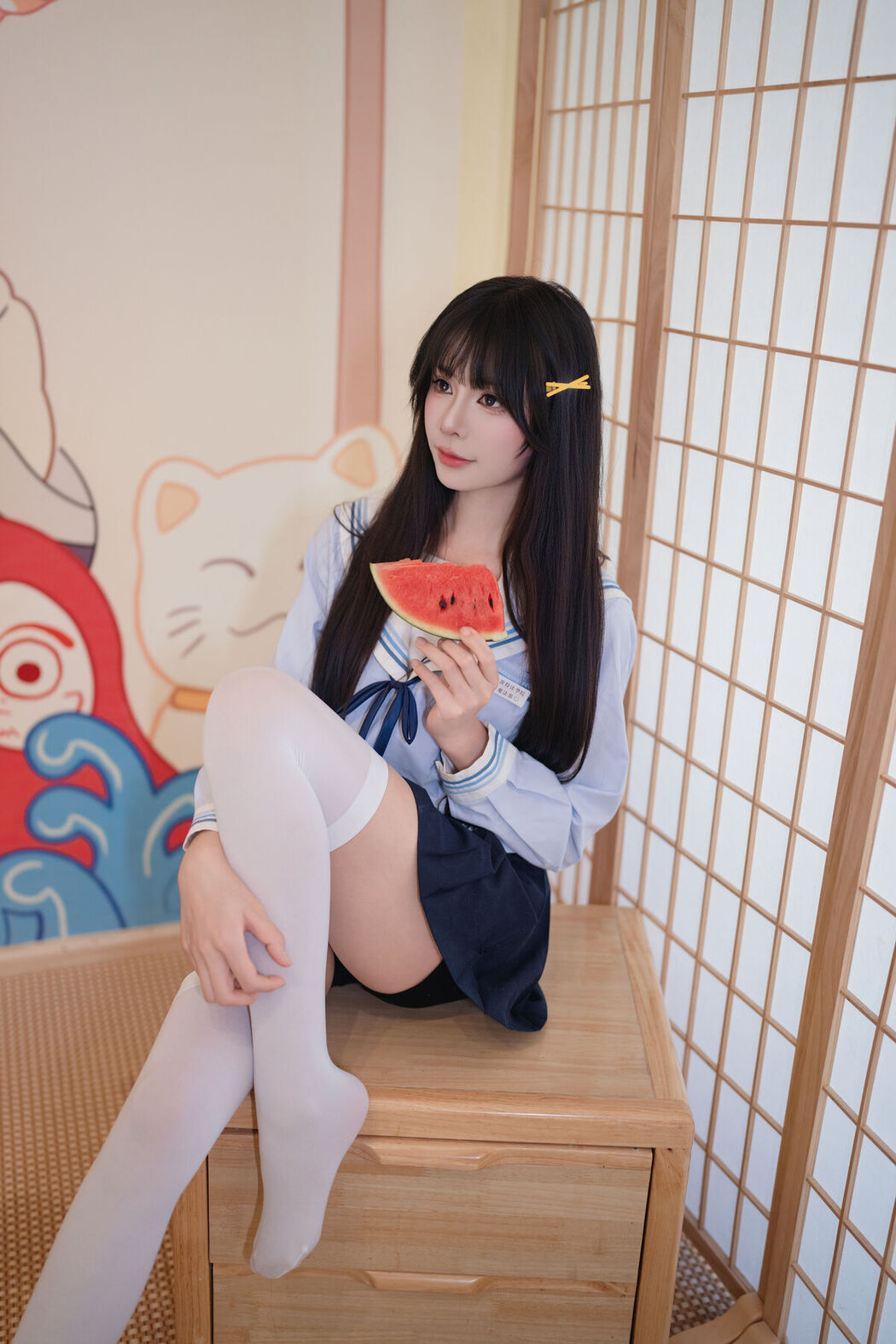Coser@吃了个迟 – 夏日呓语 Part03 (55P)