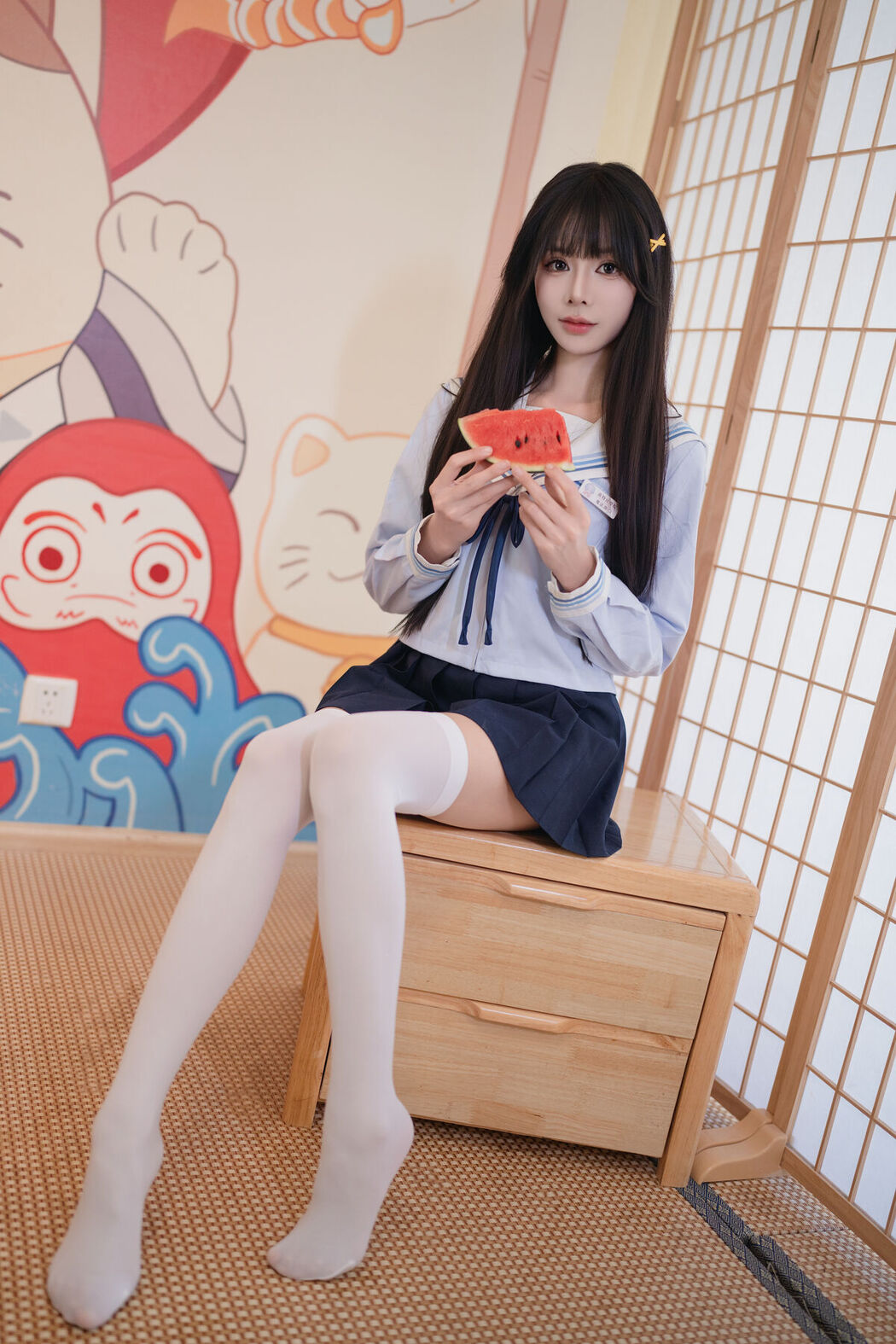 Coser@吃了个迟 – 夏日呓语 Part03 (55P)