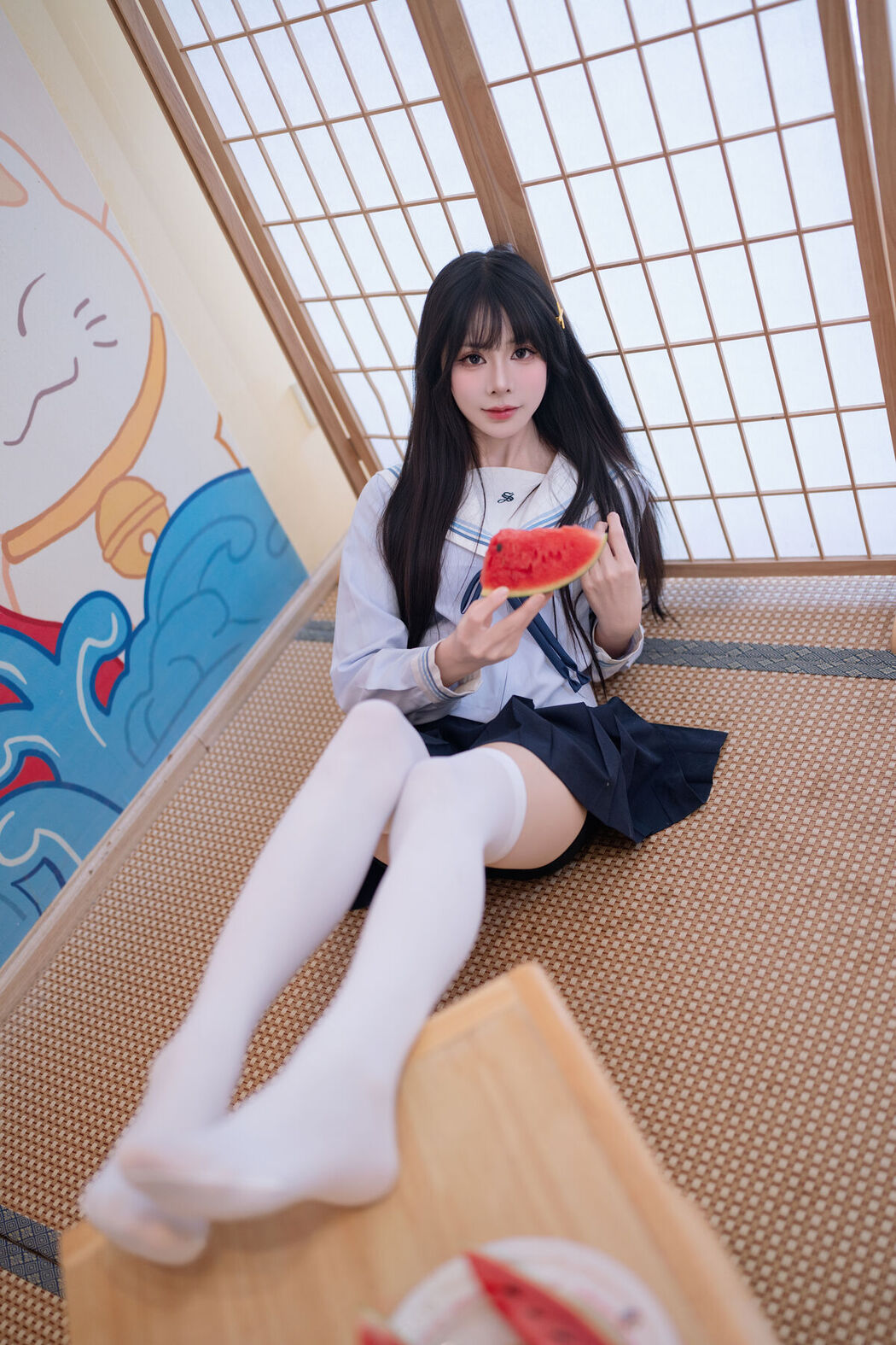 Coser@吃了个迟 – 夏日呓语 Part01 (55P)
