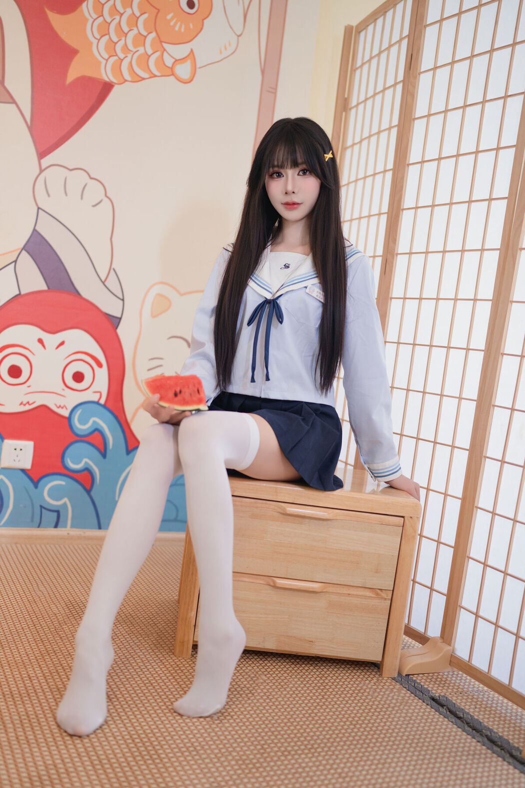 Coser@吃了个迟 – 夏日呓语 Part03 (55P)