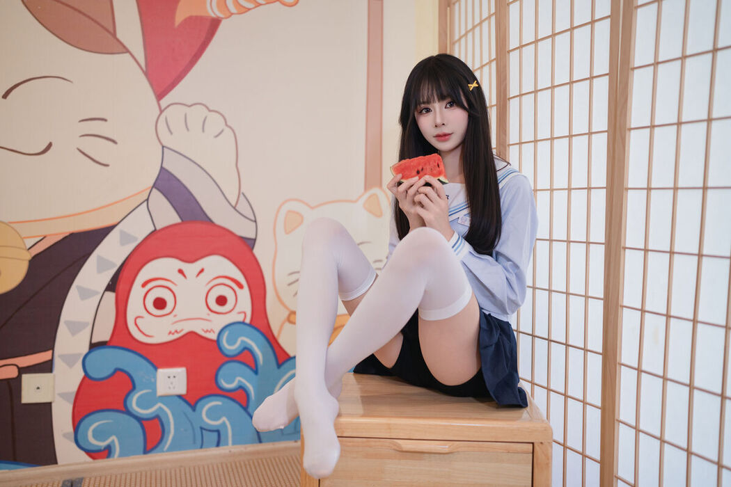 Coser@吃了个迟 – 夏日呓语 Part03 (55P)