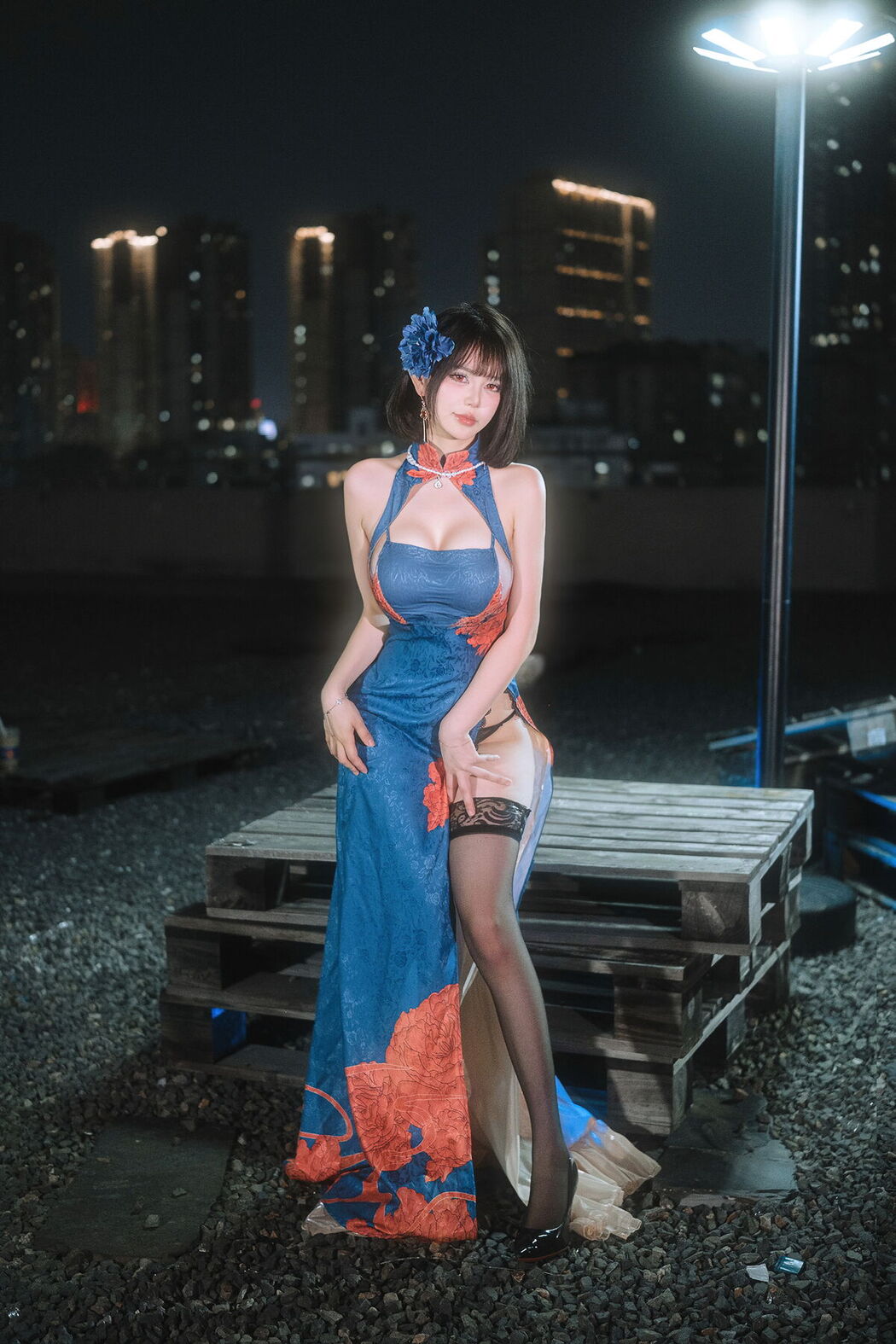 Coser@Tina很妖孽呀 &#8211; 碧蓝航线 建武 旗袍 (40P)