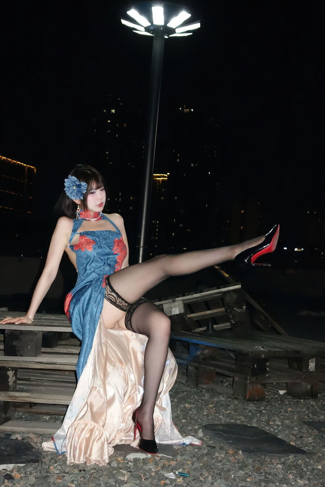 Coser@Tina很妖孽呀 &#8211; 碧蓝航线 建武 旗袍 (40P)