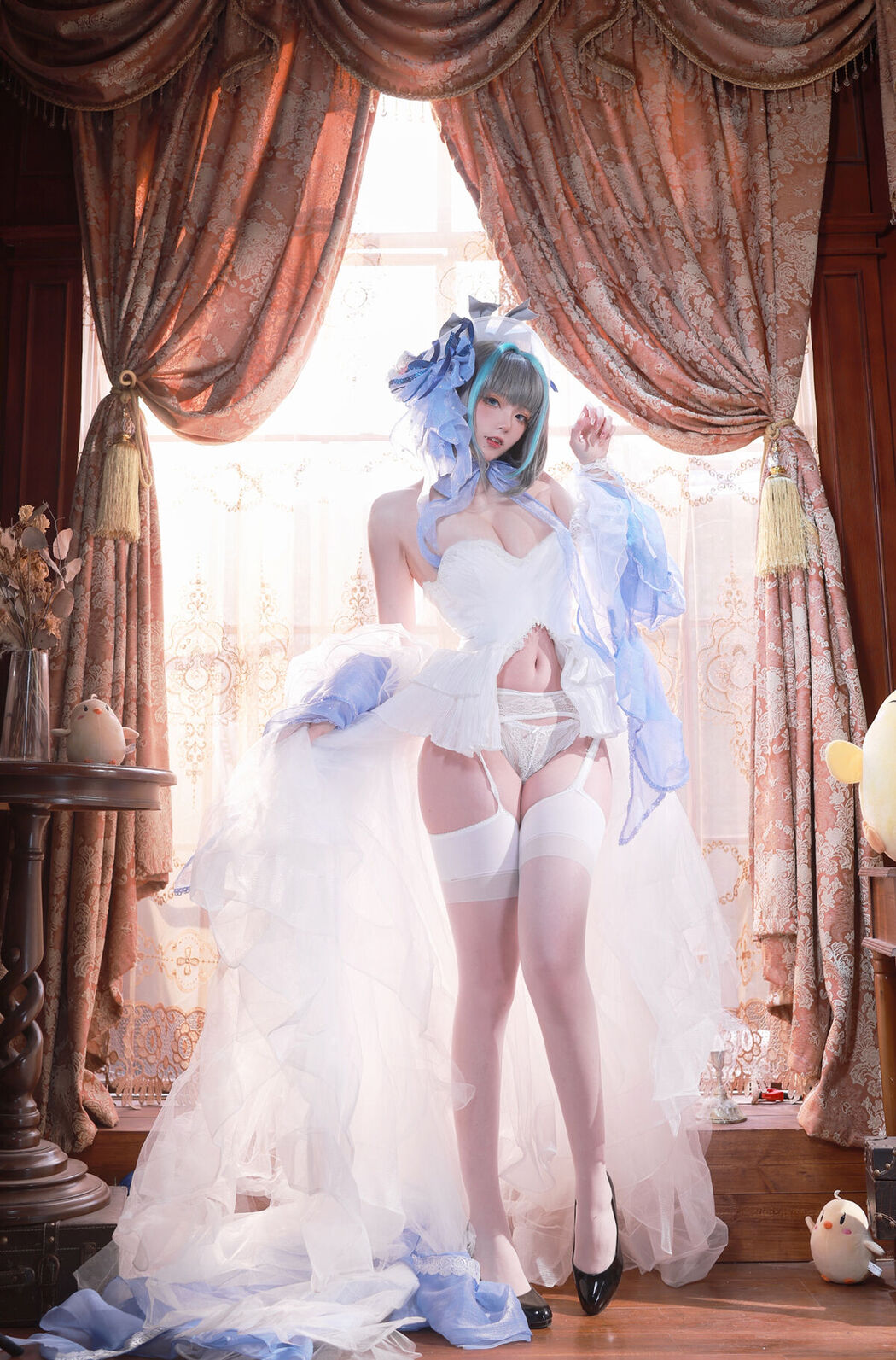 Coser@起司块wii &#8211; 柴郡礼服 (76P &#8211; 4V)