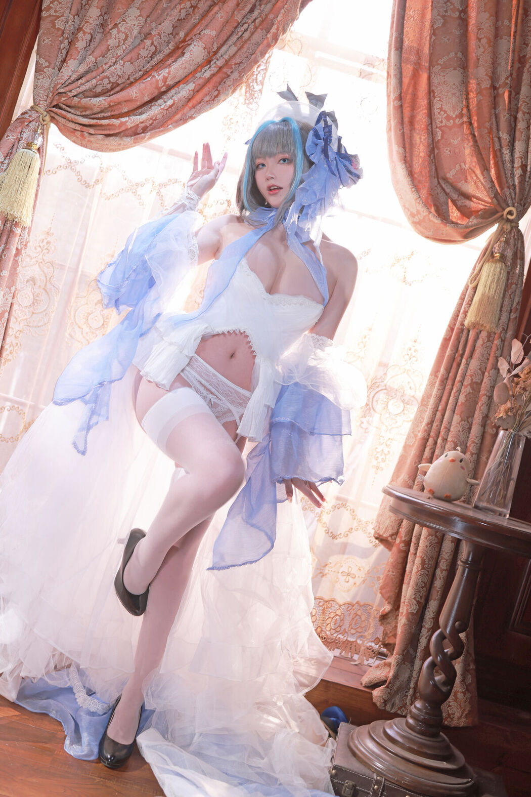 Coser@起司块wii &#8211; 柴郡礼服 (76P &#8211; 4V)