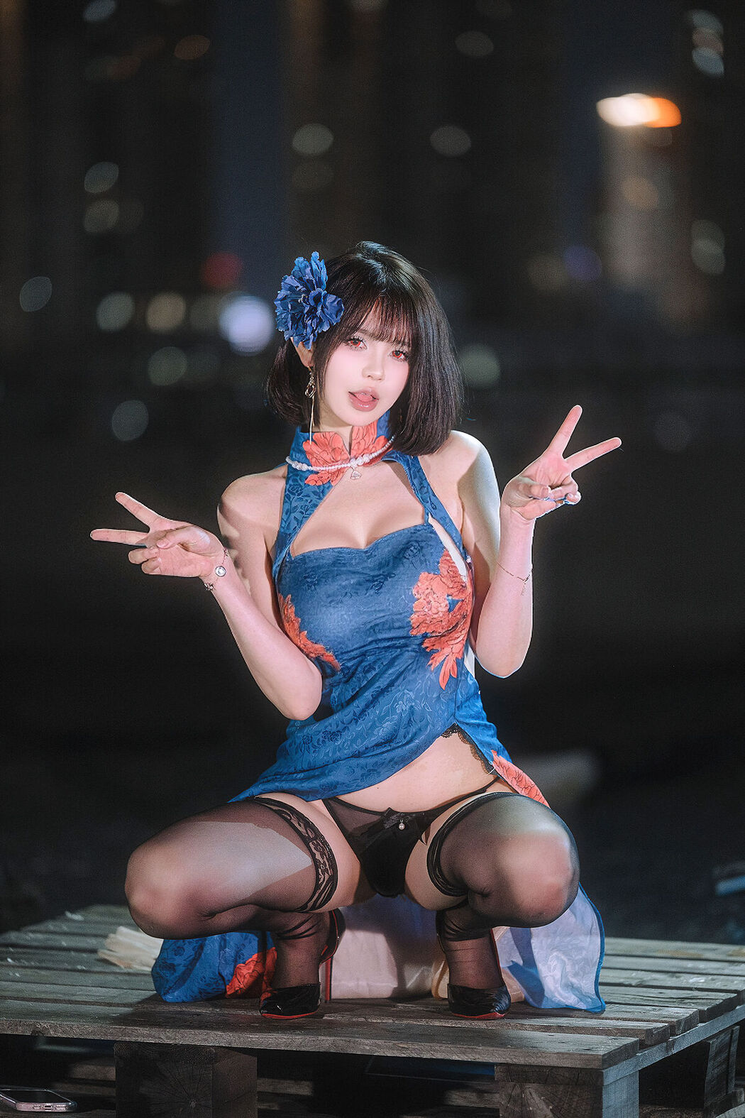 Coser@Tina很妖孽呀 &#8211; 碧蓝航线 建武 旗袍 (40P)