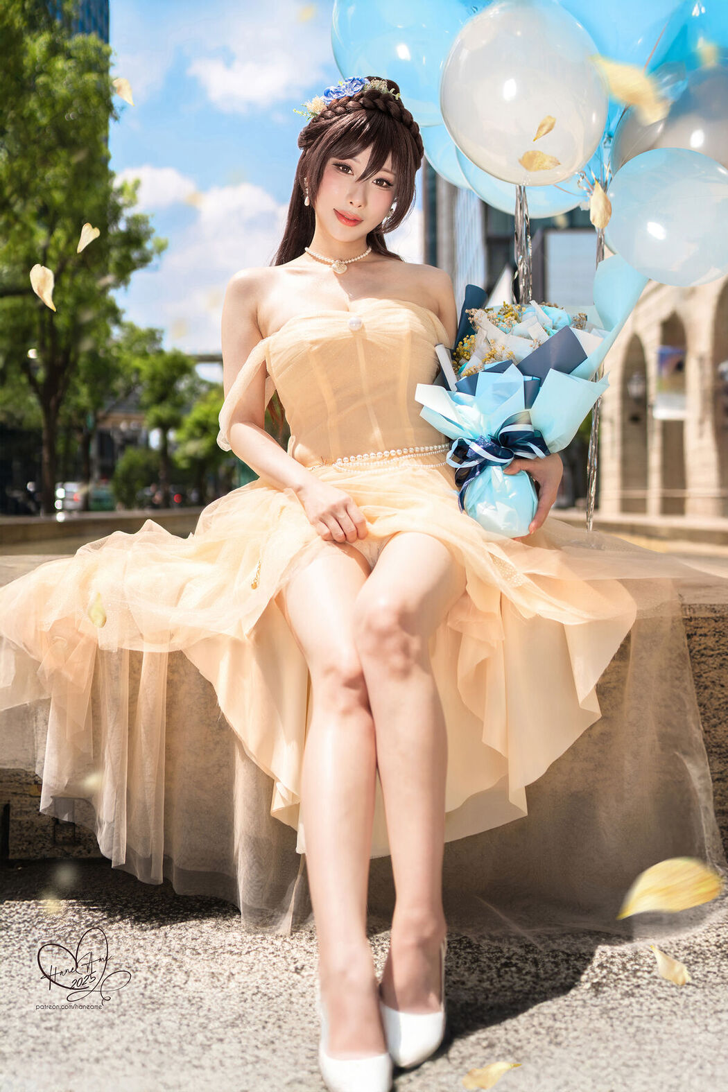 Coser@Hane Ame – 2025生日礼服 (30P – 3V)