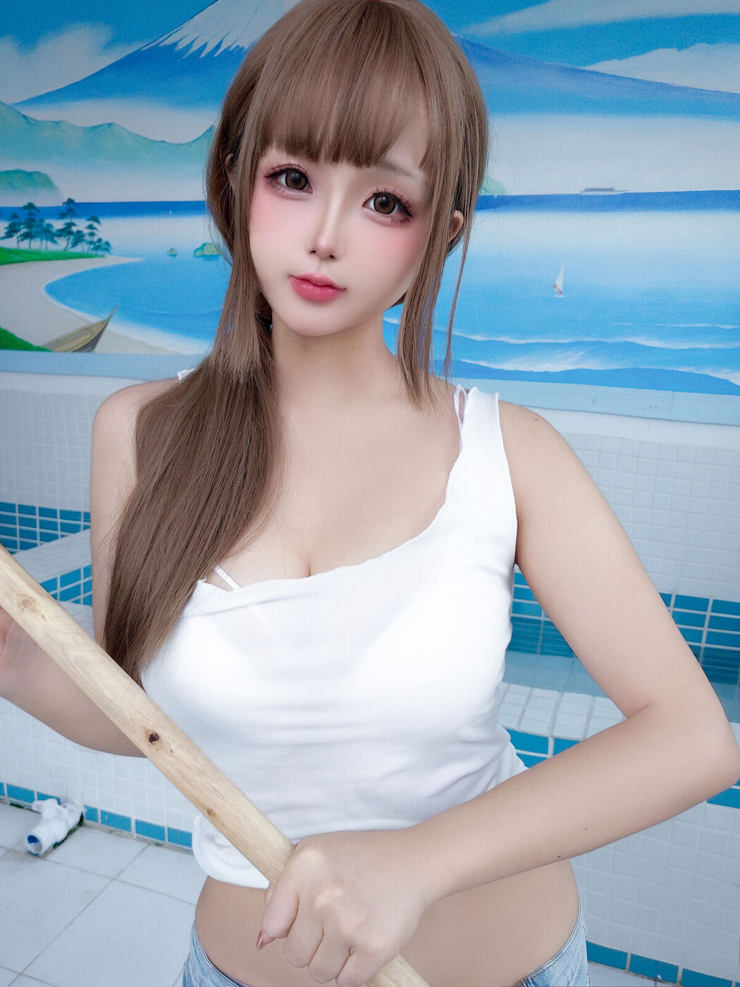 Coser@日奈娇 &#8211; 男浴室保洁员 Part02 (58P)