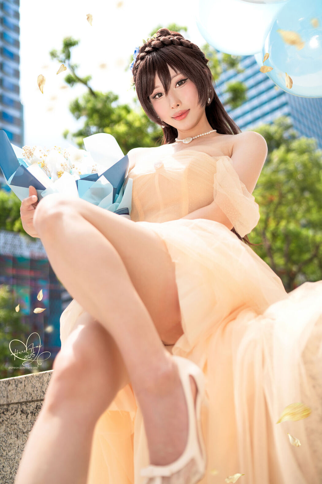 Coser@Hane Ame – 2025生日礼服 (30P – 3V)